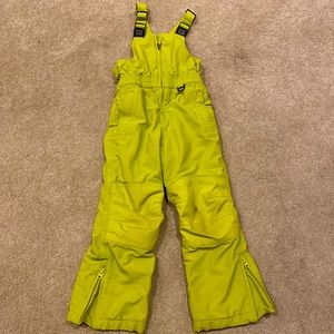 Lime green Lands End Snow/Ski bibs - size 6x